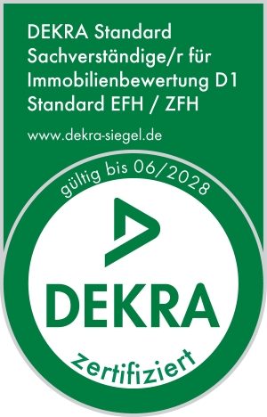 DEKRA Zertifikat - Elias Barlag DEKRA Zertifikat für Sachverständige der Immobilienbewertung bis 06/2028.